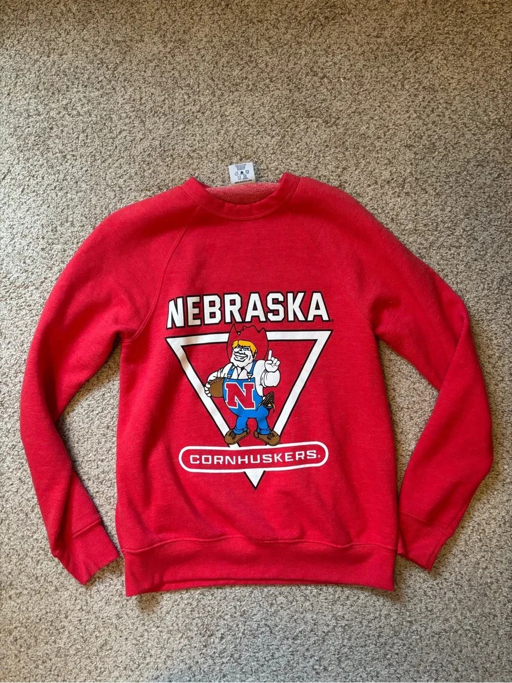 Vintage Nebraska Cornhuskers Red Crewneck Sweatshirt